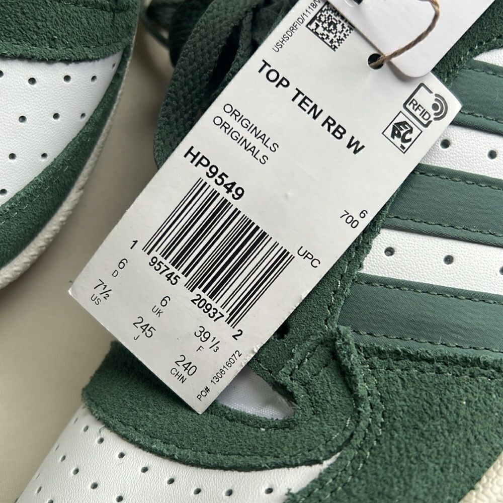 adidas originals Top Ten Rb 'White Green Oxide' - Picture 10 of 16